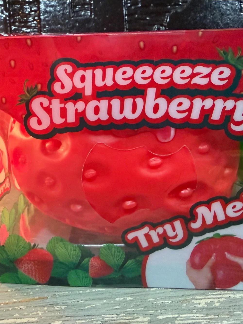 Strawberry Stress Ball Toy - Red